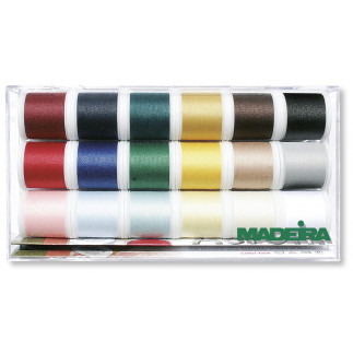 Assortiment fils à coudre Madeira Aerofil 120 | 18 x 200m