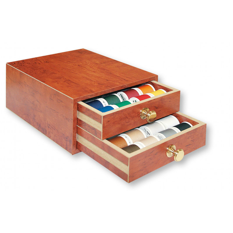 Coffret bois fils à coudre Madeira Aerofil 120 | 48 x 400m