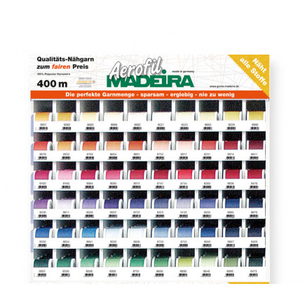 Présentoir Aerofil 400M DX - 60 couleurs - 300 bobines