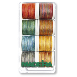 Assortiment fils à coudre Multicouleur Madeira Aerofil 120 | 8 x 400m